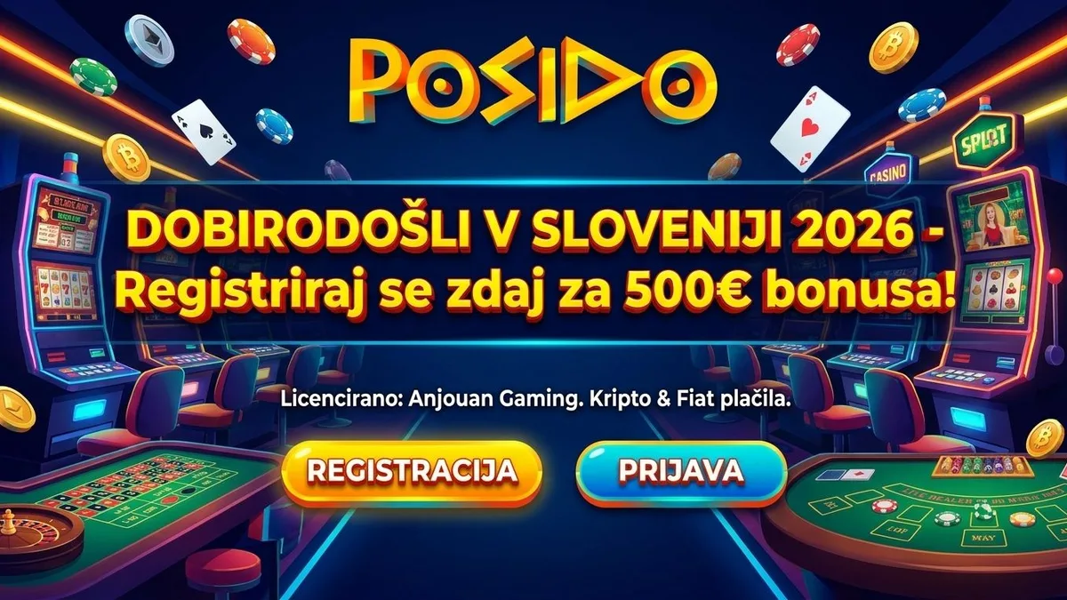 Registracija z bonusom Posido